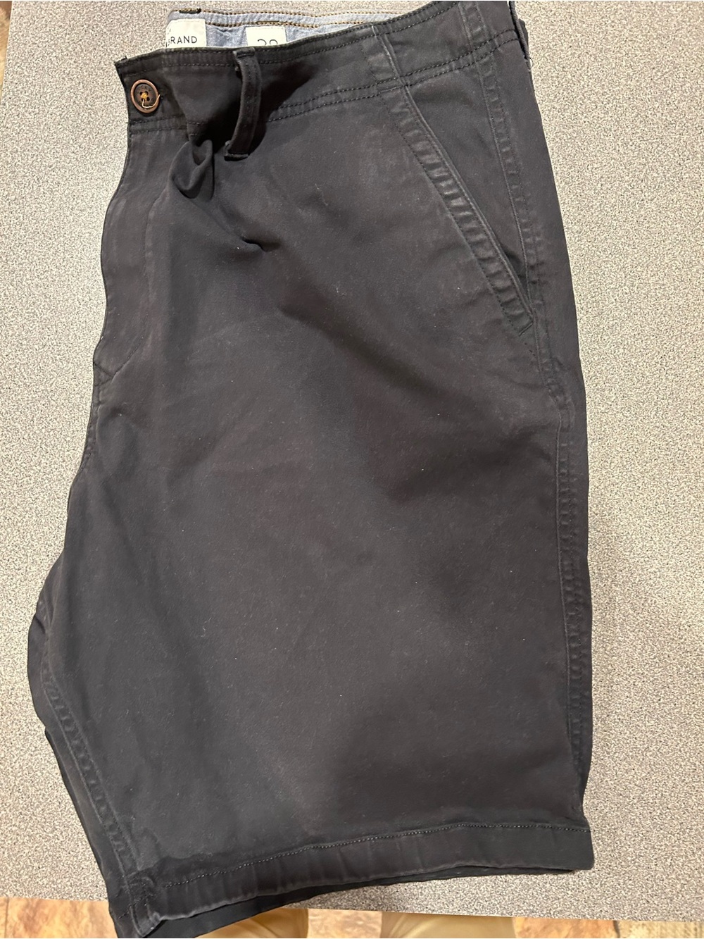 Lucky Brand Men’s Dark Navy Cotton Chino Shorts
